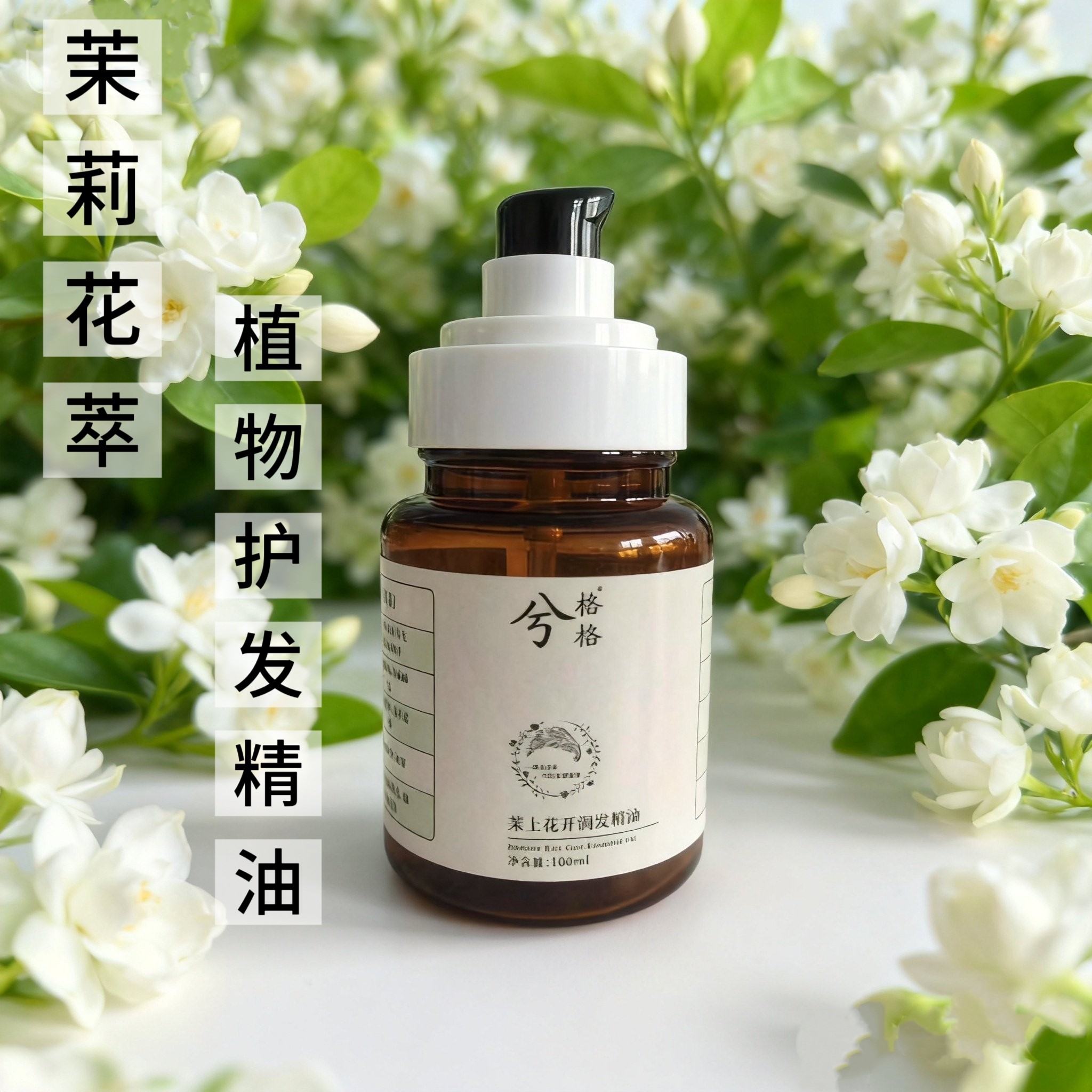 兮格格 茉莉小分子植物护发精油防烫 无硅油 100ml
