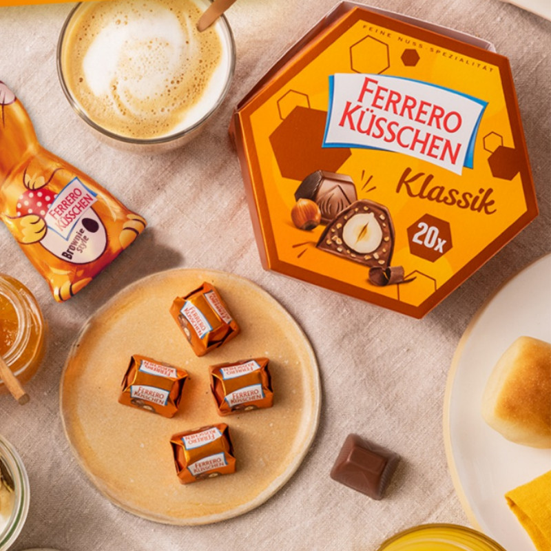 现货德国进口费列罗爱之吻榛子仁巧克力六角礼盒装圣诞节送人礼物