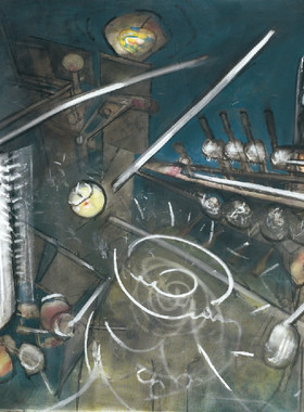 K795【智利】罗伯特·马塔(Roberto Matta)超现实主义绘画图库