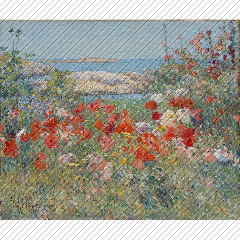 YC195【美国】蔡尔德·哈萨姆Childe Hassam油画水彩油画素材图库