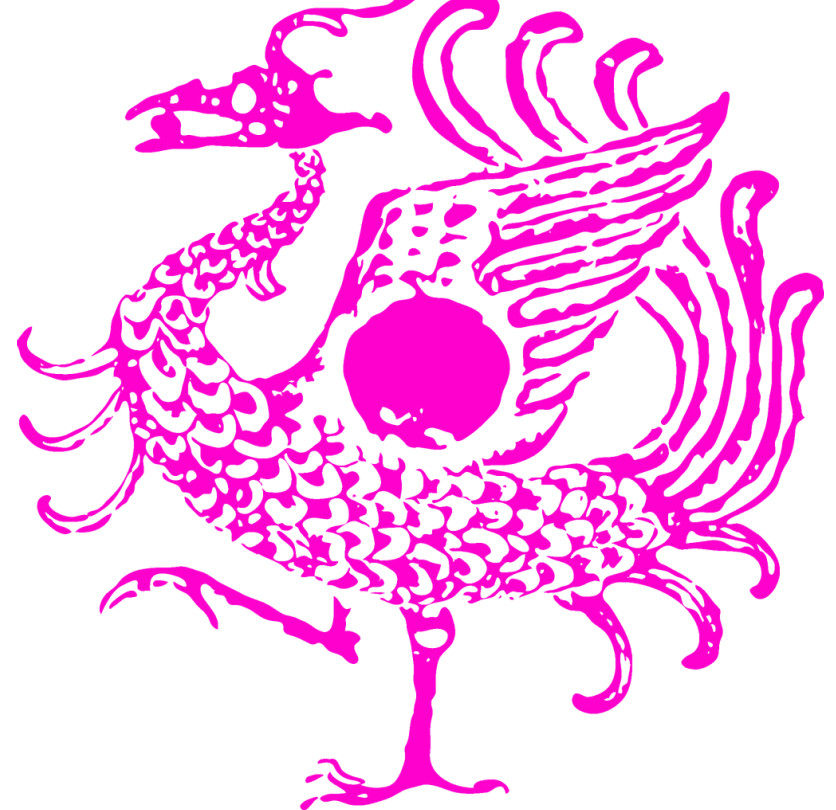 yc330神兽图案(jpg cdr)矢量图高清喷绘印刷装饰画图库