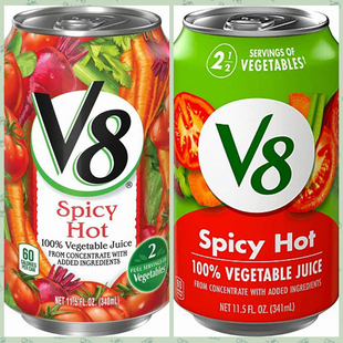 vegetable juice 美国进口V8蔬菜汁 调酒汁 340ml 两瓶包邮