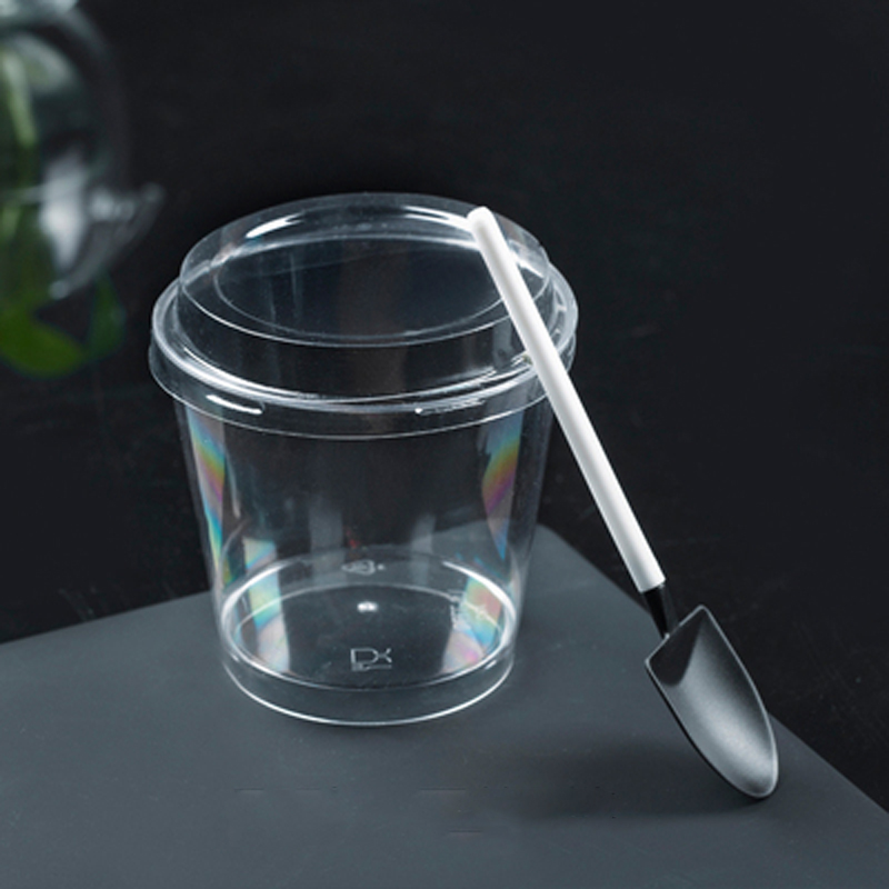 喇叭花透明蛋糕慕斯布丁木康杯子