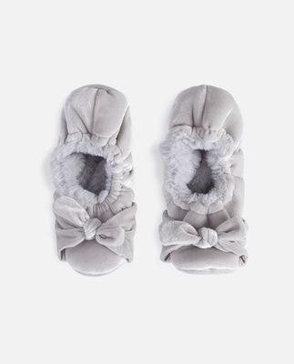 软底毛茸茸防滑保暖包跟家居拖鞋