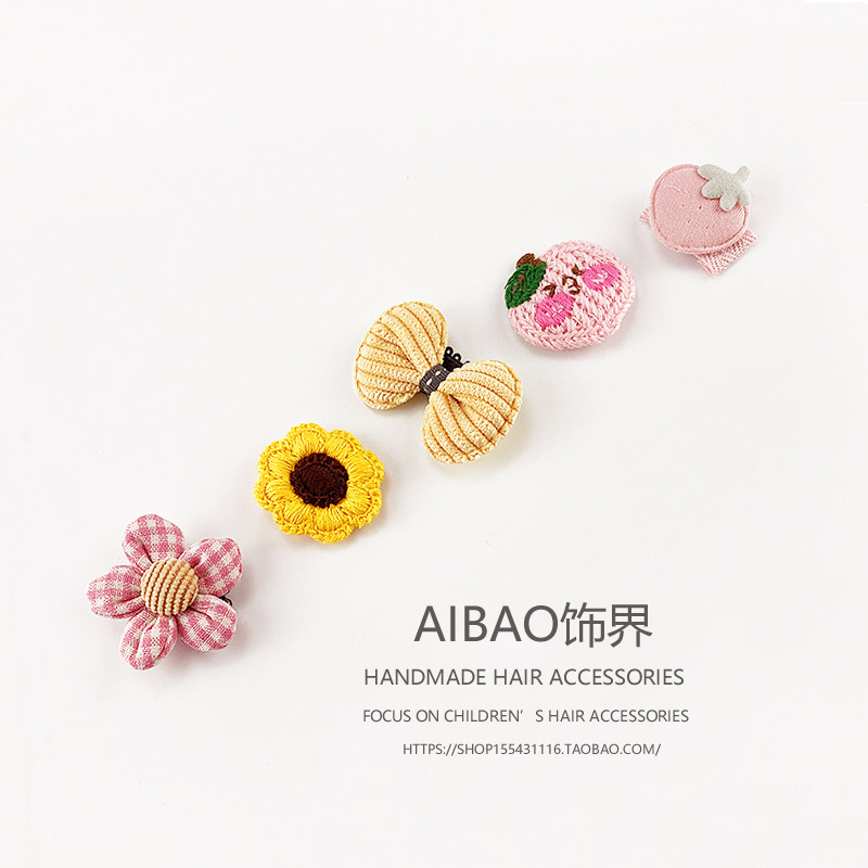 韩国婴儿发夹发量少汗毛夹宝宝可爱头饰小孩胎毛发卡稀少头发发饰