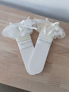 伊卡兔儿童袜子春夏新款白色大炸花边无骨网眼小众洋气潮亲子9019