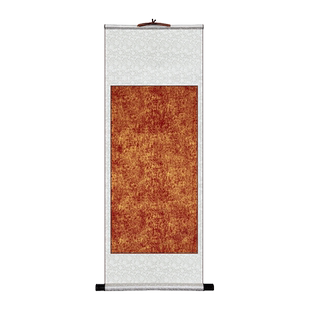 御宝阁鎏金卷轴挂画书法空白宣纸半生半熟手写字画毛笔字作品专用纸精裱婚书手卷免装裱订婚宴挂轴裱画定制