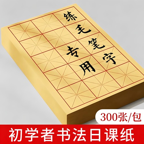 300张学生初学书法日课纸