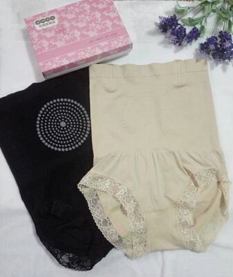 产后无缝花边塑身美体三角内裤