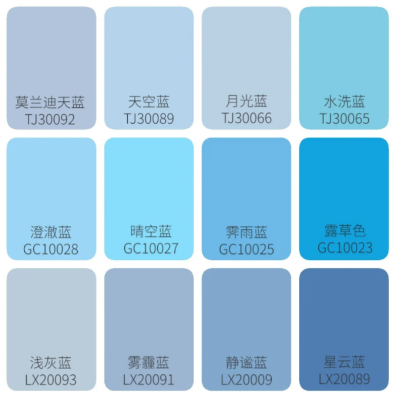 室内蓝色多色号平面哑光乳胶漆涂刷覆盖内墙环保净味水性涂料面漆