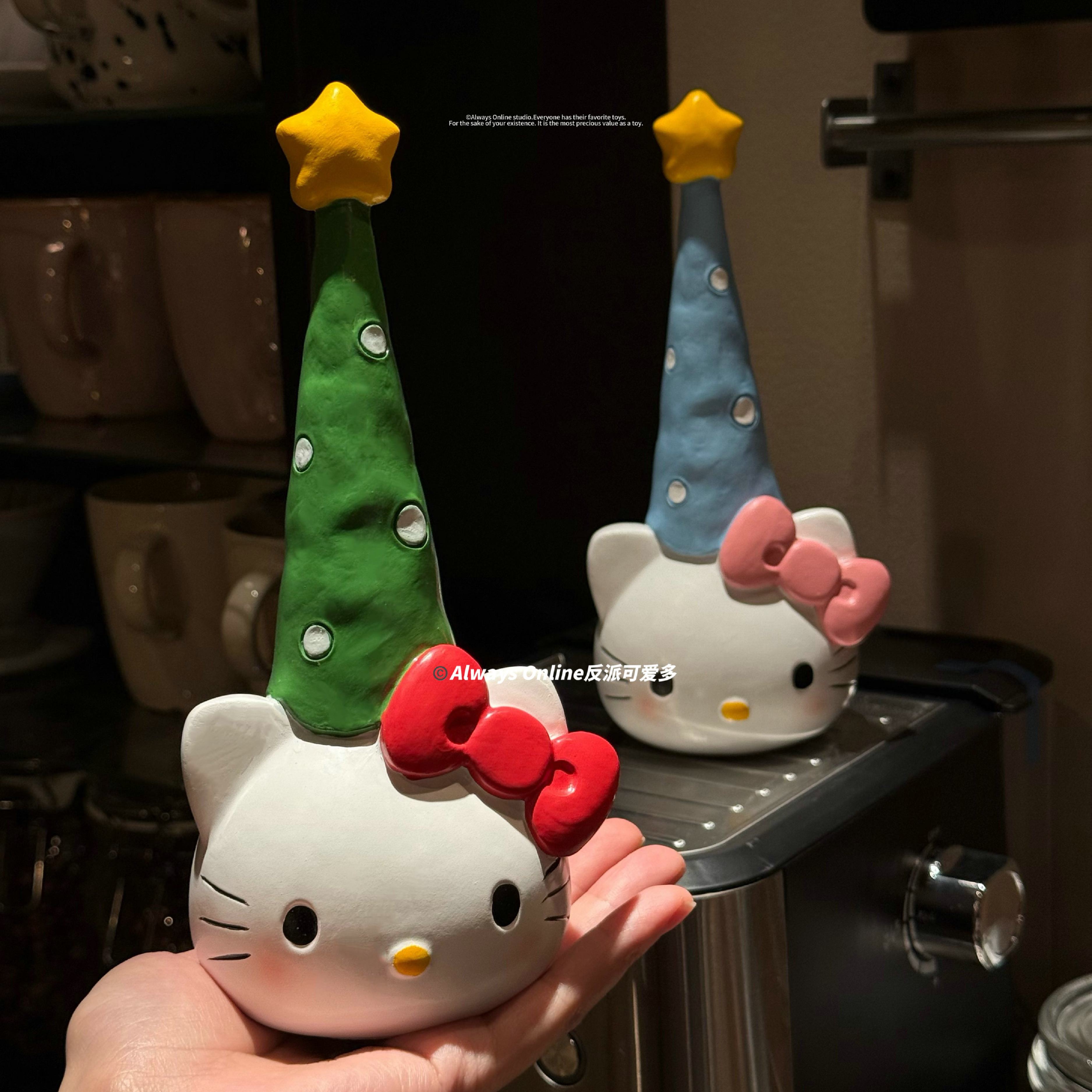 反派可爱多圣诞帽Kitty猫发花瓶