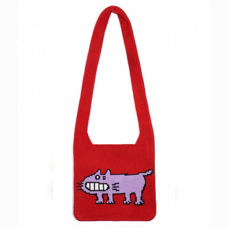 lucky shopee 斜挎针织包ins爆单肩女包小众百搭卡通毛线托特包,箱包皮具/热销女包/男包,托特包,淘宝优惠券,粉丝福利购,淘宝优惠卷