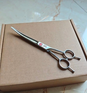 toby宠物美容剪刀直剪牙剪弯剪外观轻微划痕瑕疵清仓处理7/8英寸