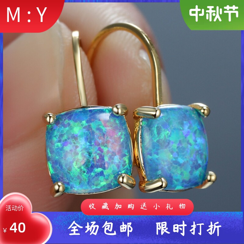 东大门韩国欧美风方形耳扣新品