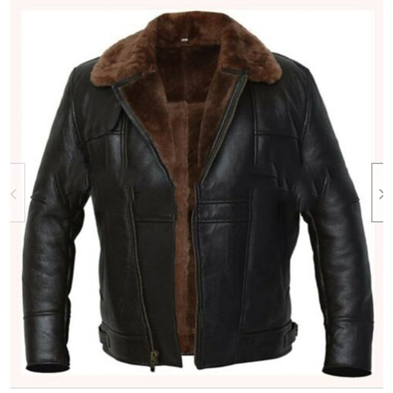 Black zipper leather jacket速卖通热销拉链加绒冬季黑色皮夹克