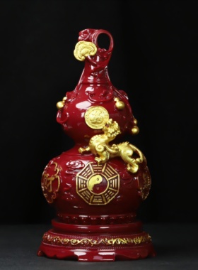 朱砂招财葫芦摆件新款紫金客厅镇宅家居工艺品乔迁玄关饰品