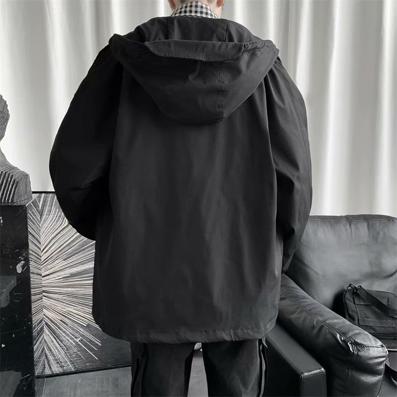 2021港风秋款男工装夹克连帽大口袋休闲外套JK8012P55,男装夹克,星座1013-1