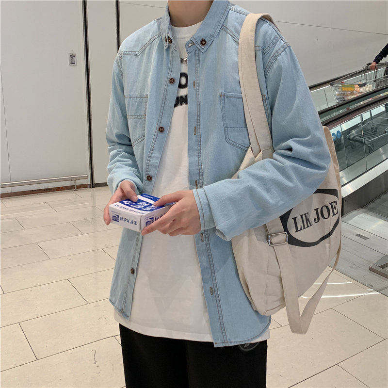 2022港风春款男长袖衬衫工装休闲翻领衬衣休闲外套CS605,男装衬衫,星座1013-1