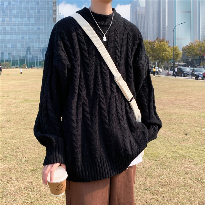 冬款男针织衫圆领套头毛衣螺纹休闲外套M9036P50,男装针织衫/毛衣,星座1013-1