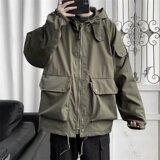 2021港风秋款男工装夹克连帽大口袋休闲外套JK8012P55，男装夹克，星座1013-1