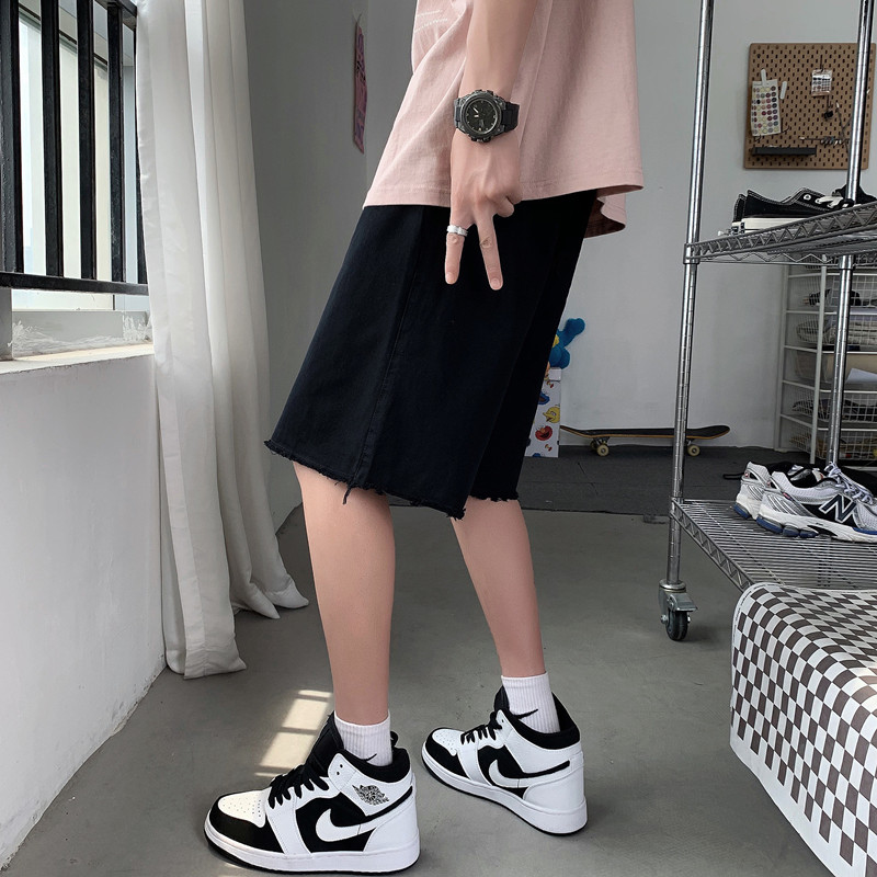 夏款男短毛边休闲五分裤运动流苏中裤短裤D11,男装休闲裤,星座1013-1
