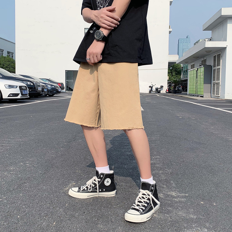 夏款男短毛边休闲五分裤运动流苏中裤短裤D11,男装休闲裤,星座1013-1