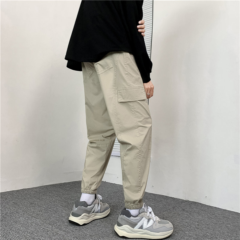 2021秋款男工装大口袋束脚休闲九分裤h165,男装休闲裤,星座1013-1