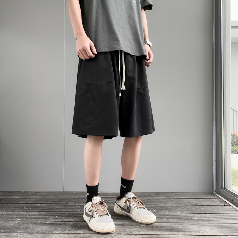 港风夏款男短裤工装裤大口袋五分马裤休闲马裤D1032P33,男装休闲裤,星座1013-1