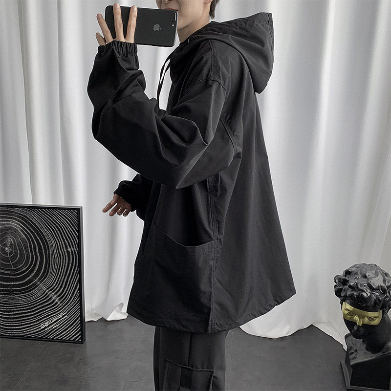 20港风秋款男夹克衫连帽潮cec工装宽松休闲纯棉外套JK835P35,男装夹克,星座1013-1