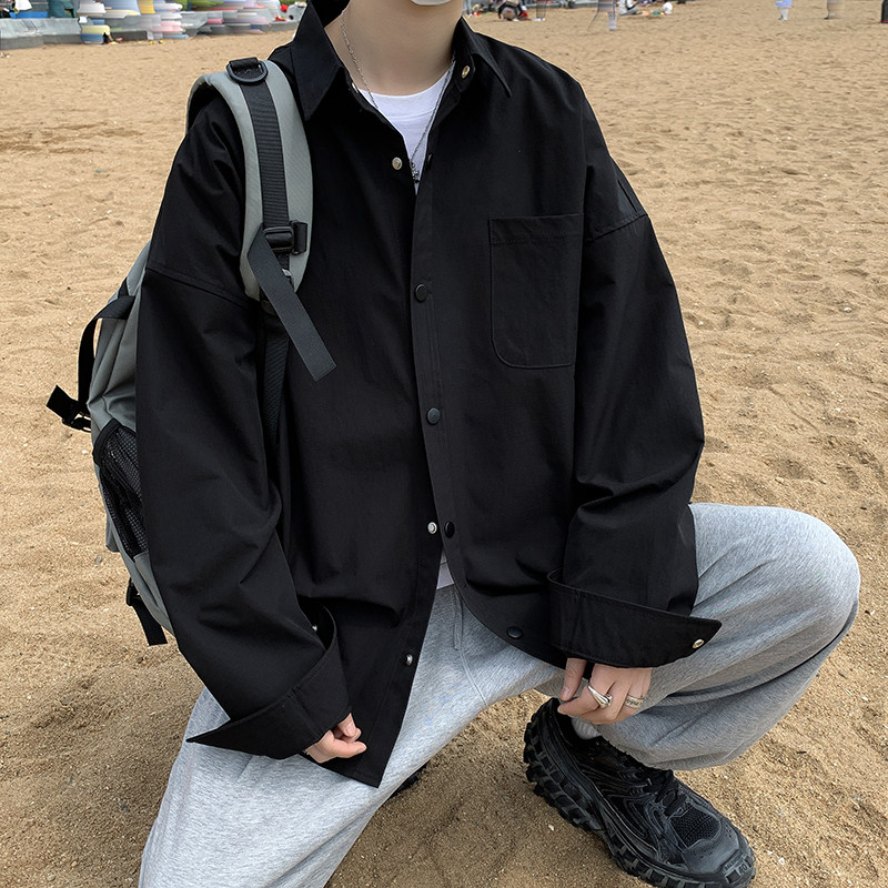 夏款男长袖衬衫免烫双压线衬衣CS4505 P35图片