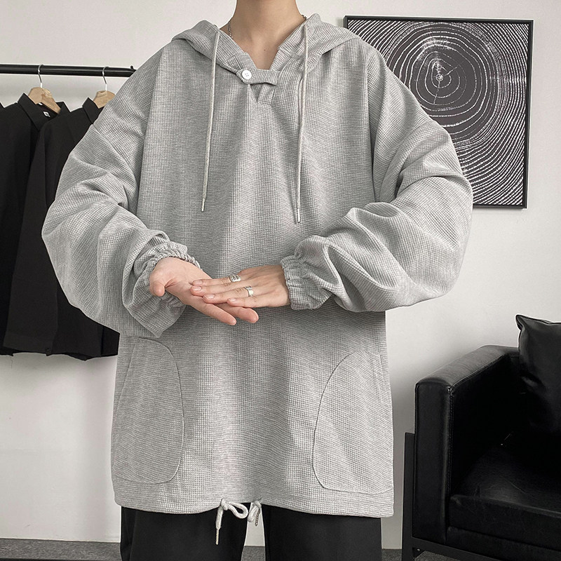 秋款男夹克衫连帽华夫格工装纯棉休闲外套J,男装夹克,星座1013-1