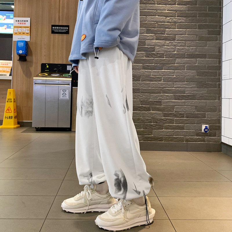 港风夏款男休闲裤扎染宽松抽绳潮裤h1132P35,男装休闲裤,星座1013-1