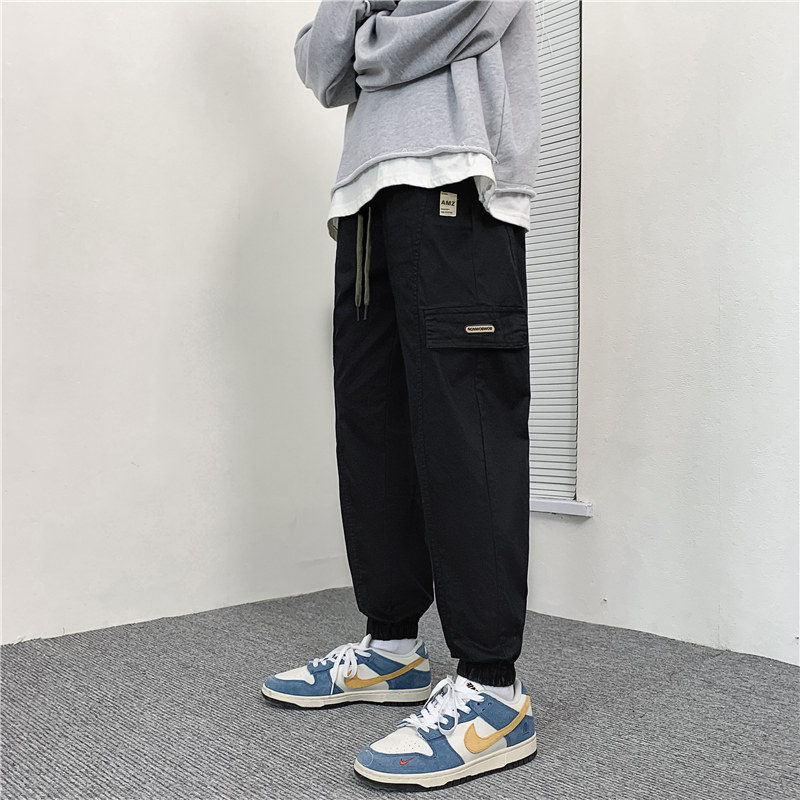 2021秋款男工装大口袋束脚休闲九分裤h165,男装休闲裤,星座1013-1