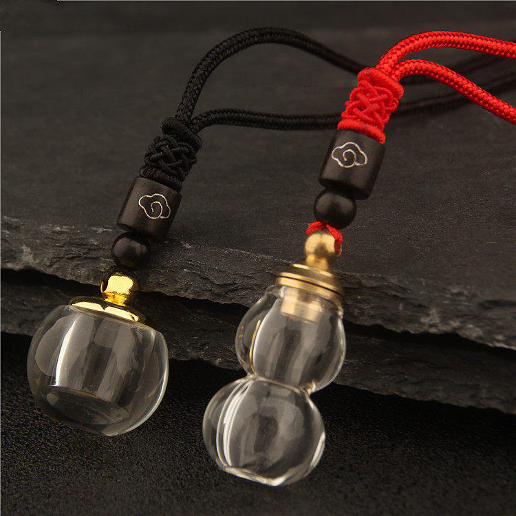 男女水晶瓶空心可打开葫芦吊坠