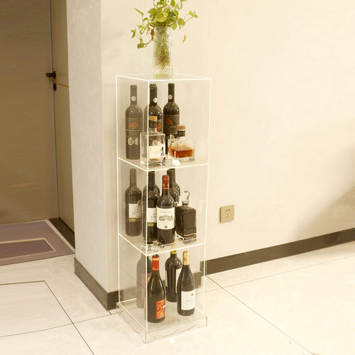透明展示柜收纳置物架酒柜