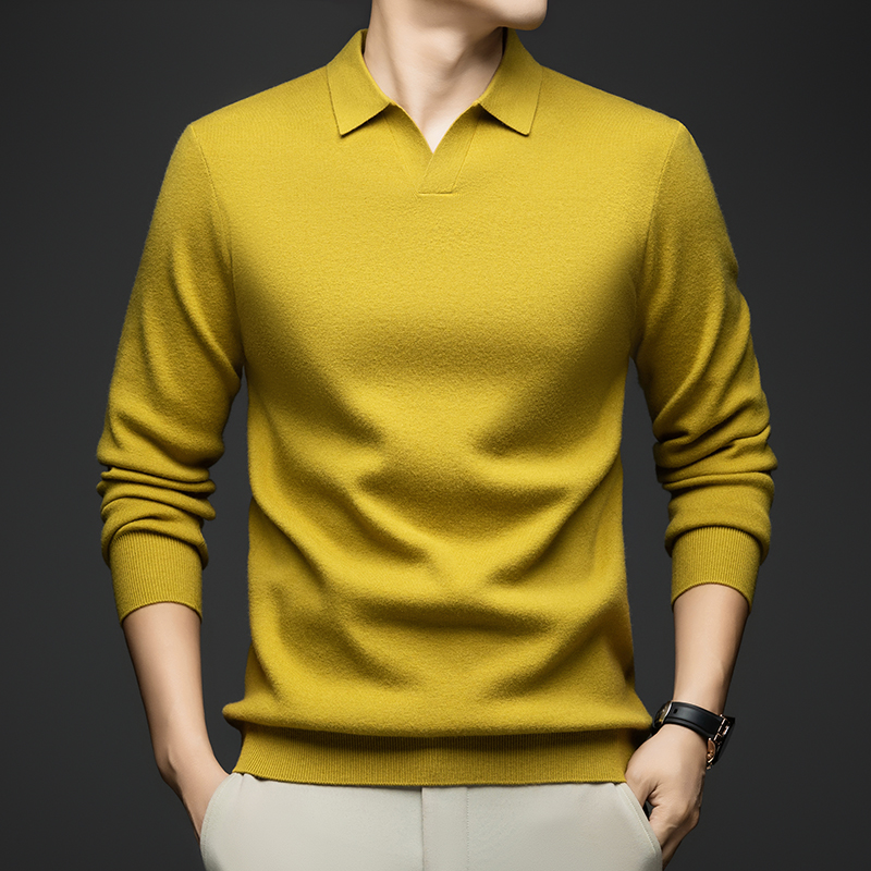 保罗衫冬季加厚羊毛衫男士2025休