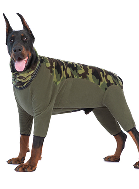 宠物衣服秋冬柯基拉布拉多小中大型犬加绒加厚棉服大狗保暧四脚衣