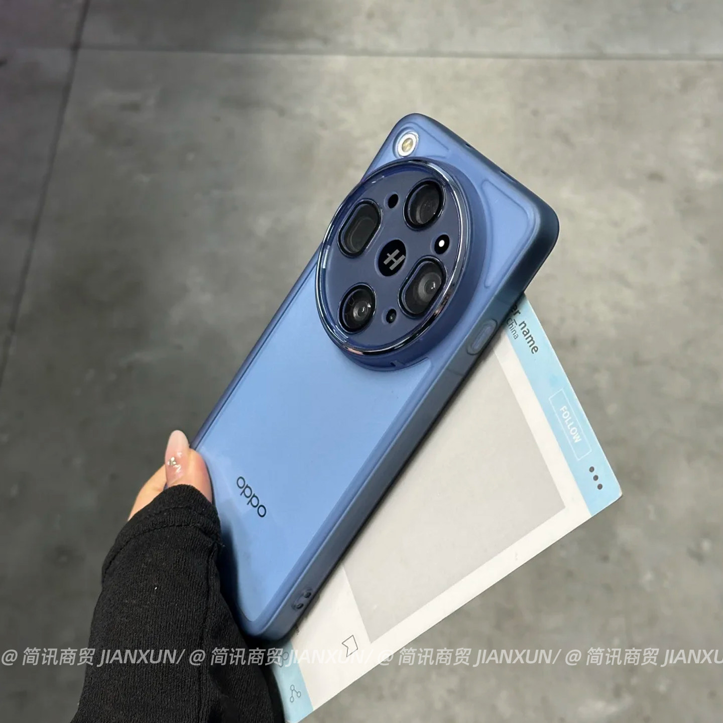 浅蓝适用OPPOfindx9ultra手机壳x9镜头全包防摔软壳findx9spro超薄裸感男女新款findx8s+简约商务x7pro保护套