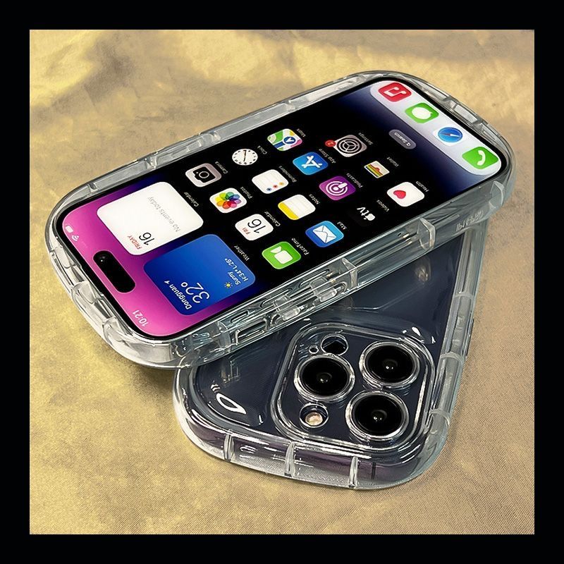 华为P70/P60椭圆气囊ins透明防摔
