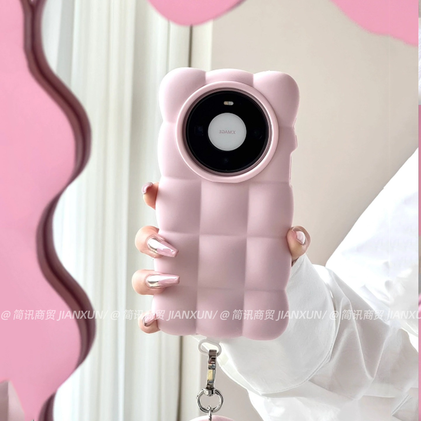 新品奶糖粉软糯云朵适用华为mate80promax手机壳mate70pro+防摔耐脏液态硅胶保护套60小众高级感少女心软外壳