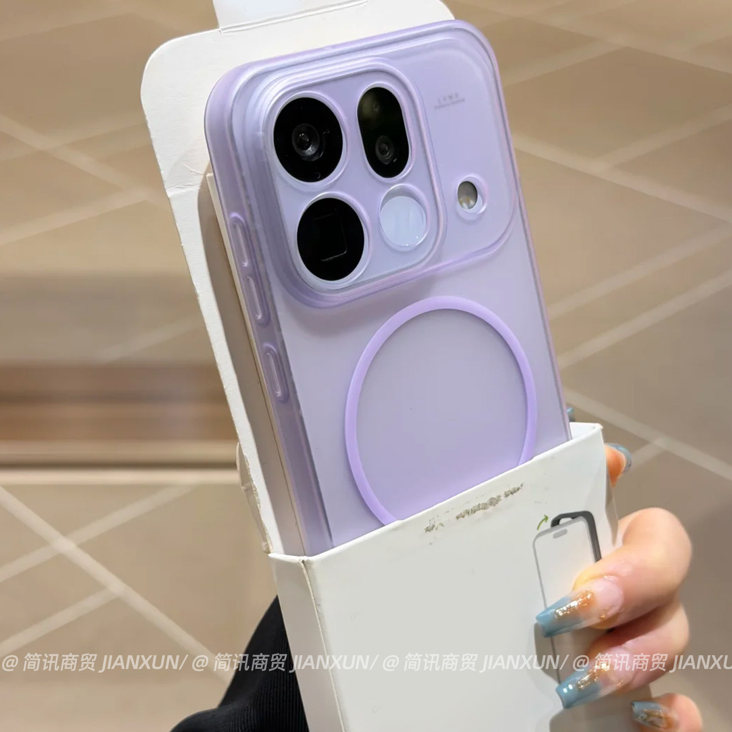 磨砂冰雾磁吸适用OPPOfindx9pro手机壳findx9小清新仙女紫保护套x9spro超薄裸感findx8ultra/x8s+简约时尚x7u
