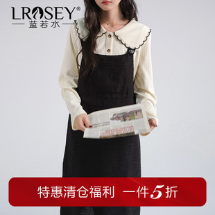 清仓直降 背带连衣裙套装 大码 娃娃领衬衫 减龄穿搭两件套 春装