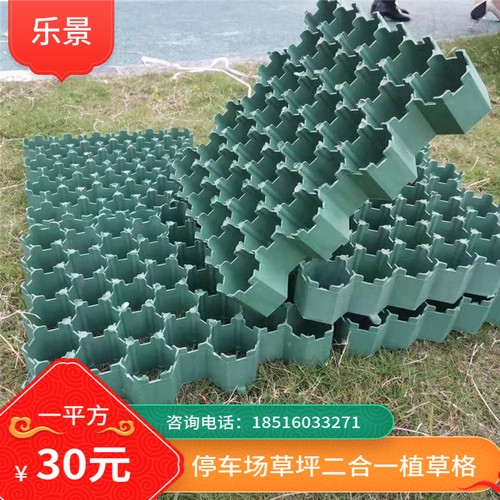 塑料植草格停车位耐压停车场草坪砖消防通道护坡绿化人行道植草板