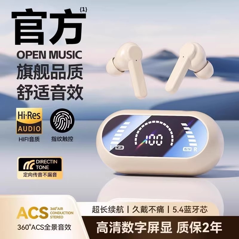 跨境x65入耳式蓝牙耳机2024新款真无线耳塞式降噪高音质运动专用