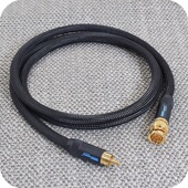 纯银线发烧级BNC转RCA同轴线75欧双BNC对RCA DAC音频线50欧时钟线