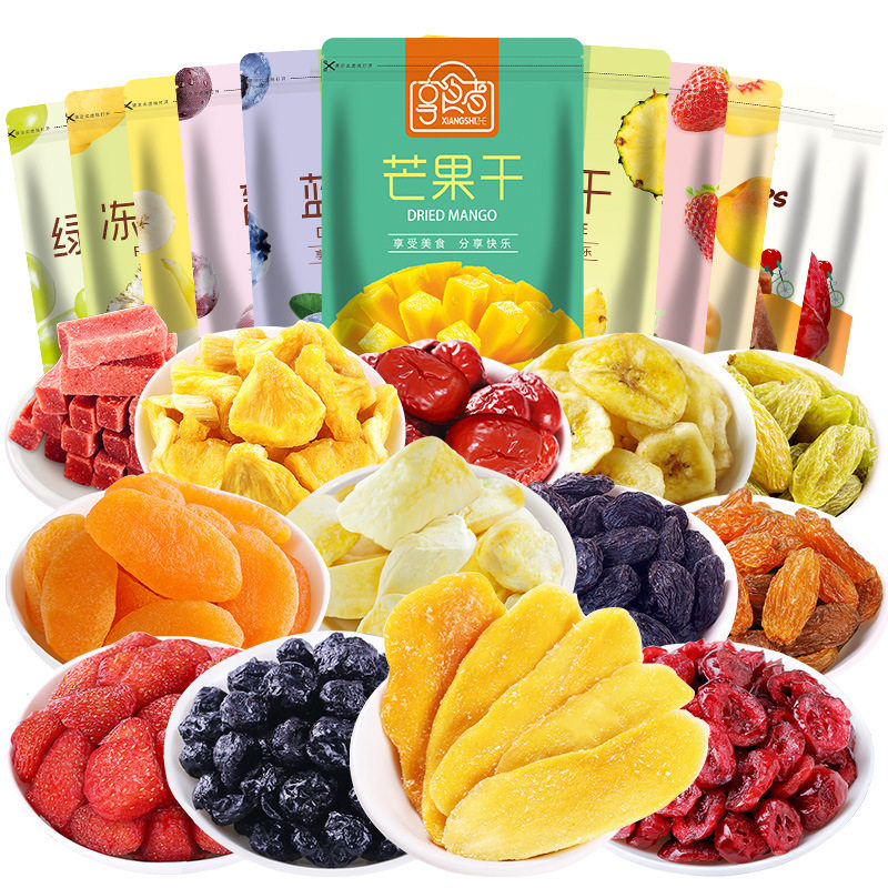 陈与赵食品江苏休闲零食网红每日坚芒果干葡萄干水果干大礼包年货