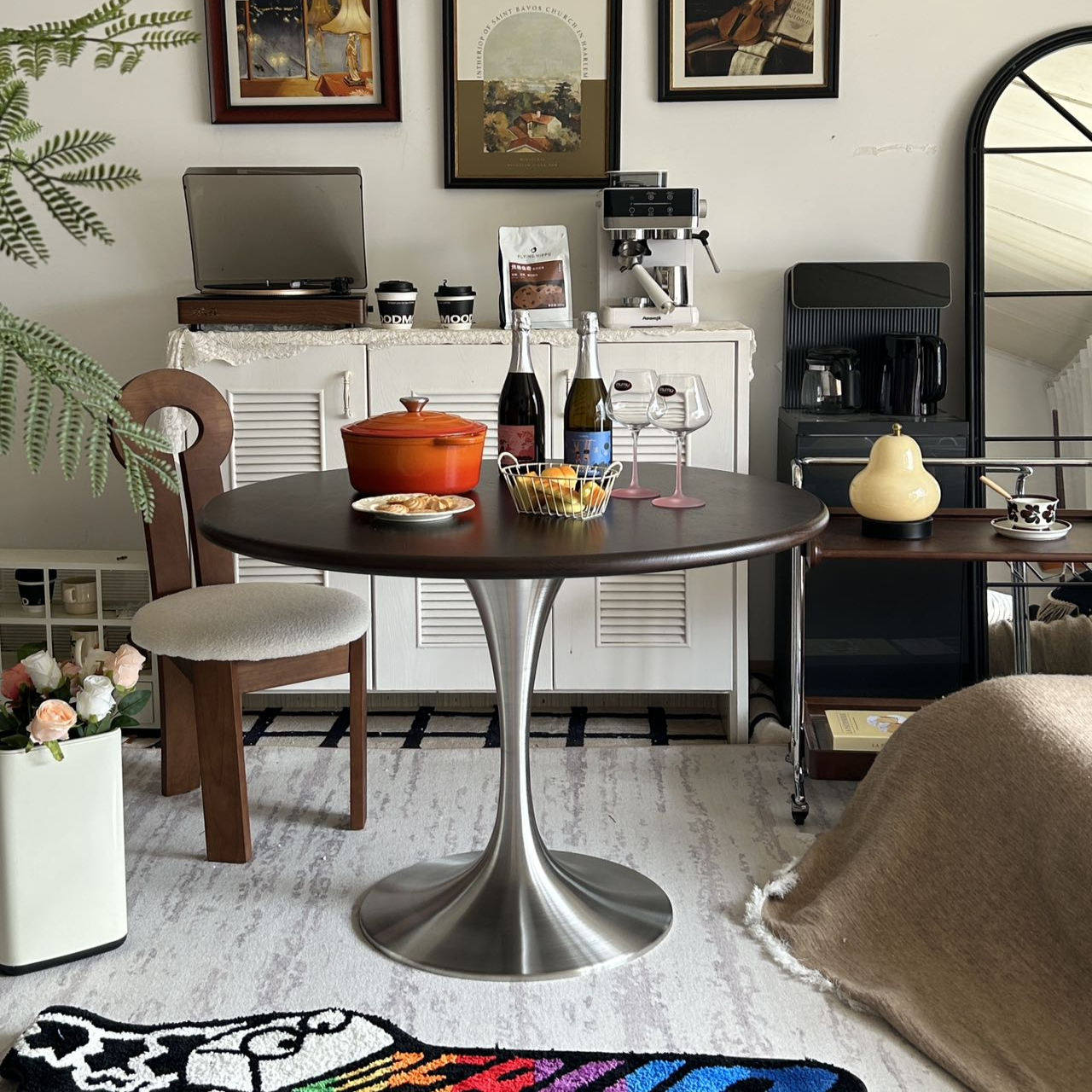 实木板圆桌面板家用圆桌面定制