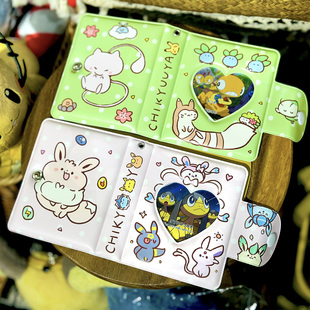 精灵宝可梦仙子伊布大尾立可爱3寸拍立得相册卡册32格收纳册