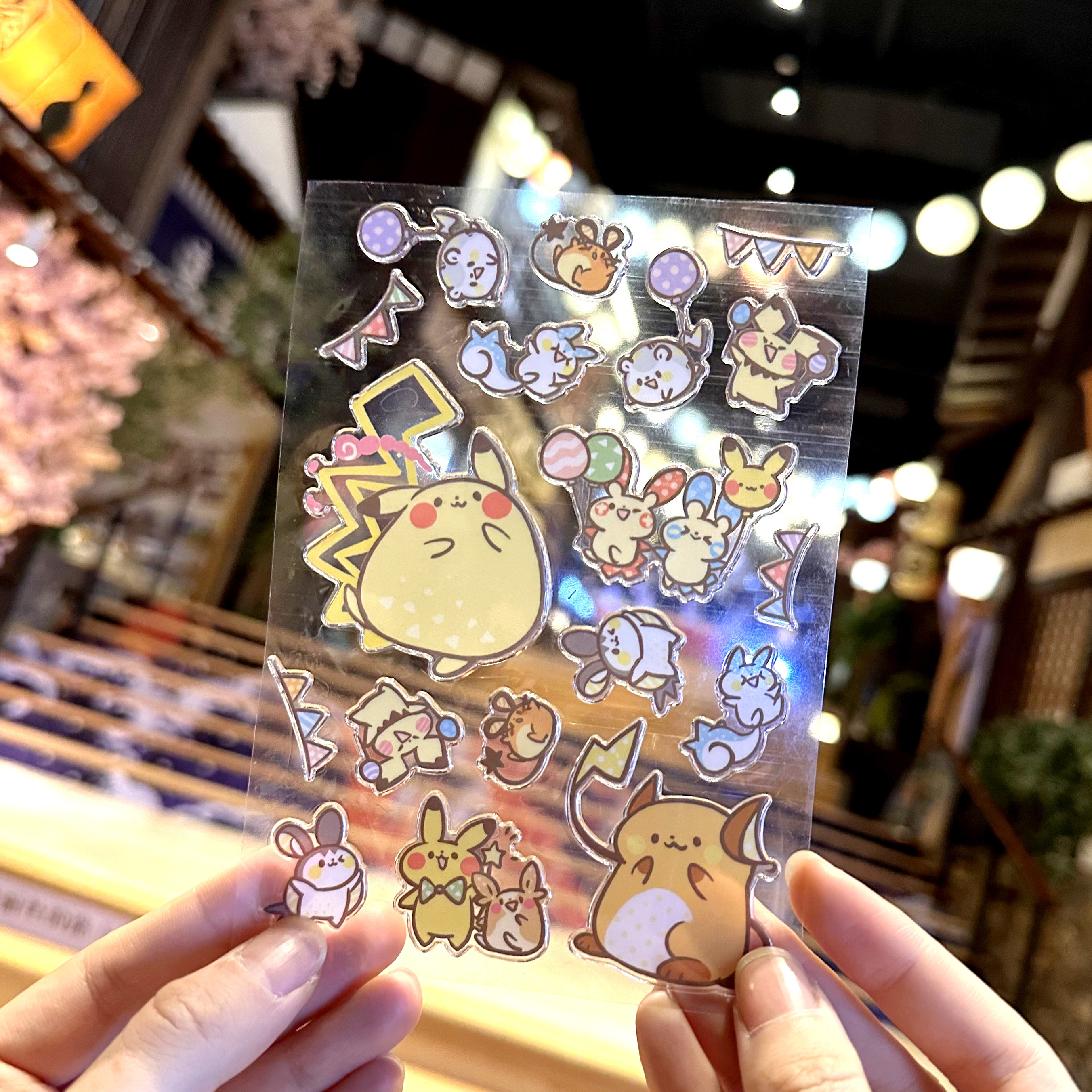 精灵宝可梦动漫皮卡丘电气鼠家族立体防水贴纸笔记本电脑贴纸