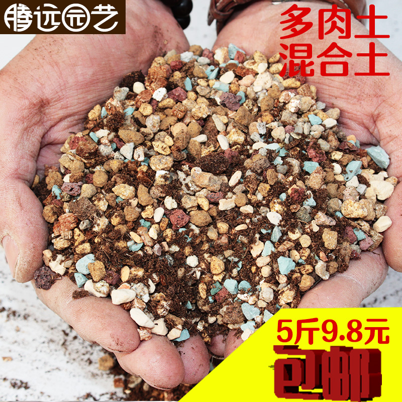 多肉土专用营养土颗粒土绿沸火山石麦饭石赤玉鹿沼土蛭石5斤包邮-封面